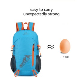 LOVEHERAU Ultralight Hiking Backpack, Unisex Foldable Shoulders Waterproof Hikers Mountaineering Backpack for Outdoor, Camping & Cycling (orange)