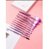 KPENTRA 10pcs Purple Glitter Makeup Brush Set – Where Sparkle
