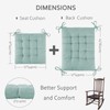 ELFJOY Rocking Chair Cushion Large Rocking Chair Pads with Ties