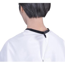 Capa Ajustable de Nylon de Peluquería para Corte de Cabello Protege Ropa, Fácil de Limpiar, Antiestática, Cuello Regulable, Color Claro