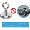 KQWOMA Magnetic Eye Hooks, 12PCS Strong Neodymium Magnet Loop Hooks