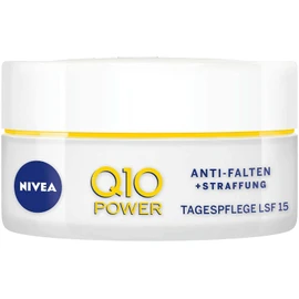 NIVEA Q10 Power Anti-Wrinkle + Firming Day Cream for Smoother & Younger-Looking Skin, Day Cream with SPF 15, Pack of 2 (2 x 50 ml)