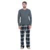Ashford & Brooks Men’s Long-Sleeve Top Flannel Pants Pajama Sleepwear