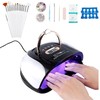 Kit de Uñas Lámpara De Uñas LED UV 256w Pinceles