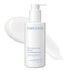 출시하자마자 1위 퓨어그램 라이스 모이스처 릴리프 클렌징 밀크 200ml, 200ml, 1개 Puregram Rice Moisture Relief Cleansing Milk 200ml - Best Seller Right After Launch, 200ml × 1개