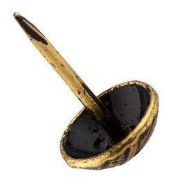 Woven Head Oxford Antique Upholstery Tacks | 7/16" Diameter X 1/2 Long | Pack of 50 | Decorative Nail Heads for Furniture | UA-TKN-5