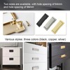SIGANDG Furniture Handles Invisible Drawer Pull for Cupboards, Drawer Handles,