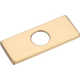 AVSIILE 6 Inch Sink Hole Cover Faucet Deck Plate for Bathroom or Kitchen Faucet 1-3 Hole, Brushed Gold Stainless Steel Sink Hole Escutcheon Plate