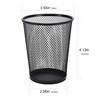 AIMI 5 Pack Pencil Case Large Capacity Container Metal Mesh