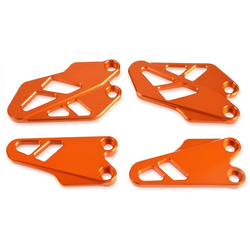 MZ-STORE Motorcycle CNC Aluminium Front and Rear Footrest Protector Heel