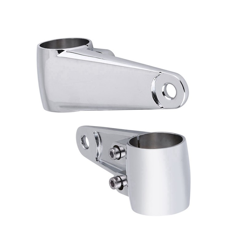 Chrome Motorcycle Headlight Side Mounting Front Fork Bracket for 35mm‑41mm