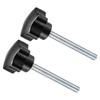 CoCud M8 x 70mm Male Thread 38mm Head Plastic Thumb