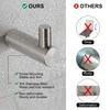 BVL Brushed Towel Hooks, Pack of 5 Wall Hooks, 304