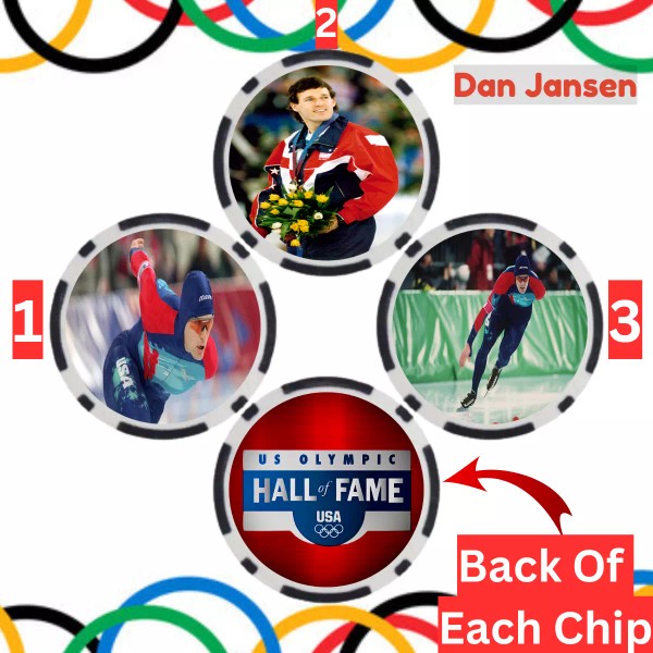 Olympics Dan Jansen Speed Skating Olympian Set Of 3 Collectible