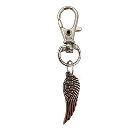Lobster Clasp Keyring Zip Pull Angel Wing