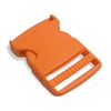 4 Pcs Plastic Side Release Buckles Orange 1.5 inch Buckles