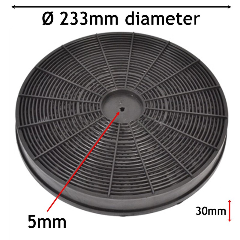 SPARES2GO Activated Carbon Vent Filter for Creda Extractor Fan Cooker