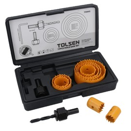 11pc Hole Saw Round Cutter Drill Arbor 19-64mm Cutters Circle Saws in Case