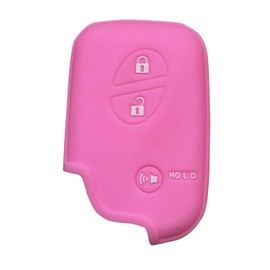 Key Fob Cover for RX350 CT200h: 3 Buttons Silicone Key Fob Case Fit for Lexus CT200h RX350 RX450h 2011 2012 2013 2014 2015 2016 2017 HYQ14ABK HYQ14AEM HYQ14AAB HYQ14ACX Remote Protector (Pink)