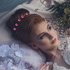 10 Rose Flower Crystal Bridal Wedding Prom Hair Clips –