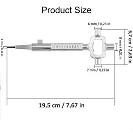 WUBAYI Professional Cylinder Gauge & Cam Turner | Universal Locksmith Tools for Lock Body Measurement, Adjustment & Inspection - Essential Repair Tool