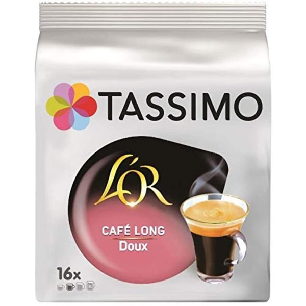 Tassimo L'Or Cafe Long Doux - Discos de café suaves y elegantes para máquina Tassimo