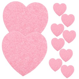 Baluue 10Pcs Heart Shaped Facial Cleansing Sponges Soft Wood Pulp Cotton for Deep Cleanse Portable Exfoliating Tool for Skincare Routine Cute