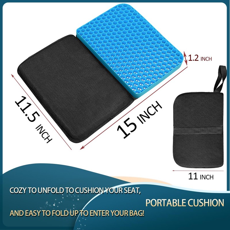 SeoTin Small Travel Seat Cushion Semicircle Portable Airplane Seat Cushion