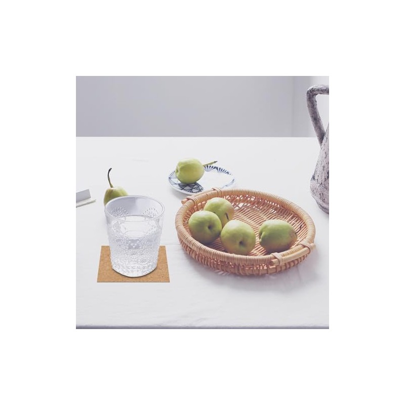 150 Pcs self Adhesive Cork Coasters Bulk,4"x 4" Coaster Bottoms