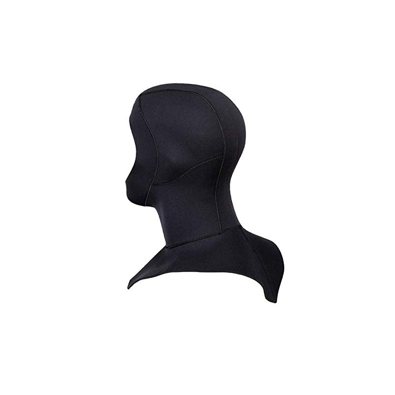 Diving Hood 3mm Neoprene Material Surf Hood Unisex Black Shoulder