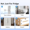 2 Pack Refrigerator Door Locks, Child Proof No Drill Fridge