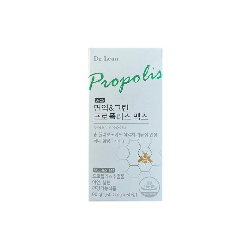 Dr. Lin 닥터린 면역 그린 프로폴리스 맥스 1500mg x 60정