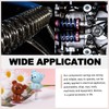 Wokape 100pcs 0.8mm Thick Compression Spring Assortment Kit, 5 Sizes