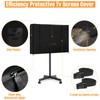 LYHNMW Mobile Outdoor TV Stand Cover, Heavy Duty 600D Oxford
