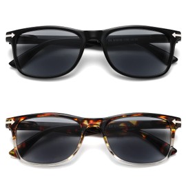 Loycco 2 Pack Square Sunglasses Womens Men UV Protection Aviator Sunglasses