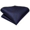 Dubulle Mens Red White Dots Striped Tie WOVEN Necktie for