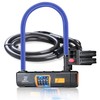 Akso Aoyupe Blue Silicone 4-Digit Resettable Combination Heavy Duty Anti-Theft