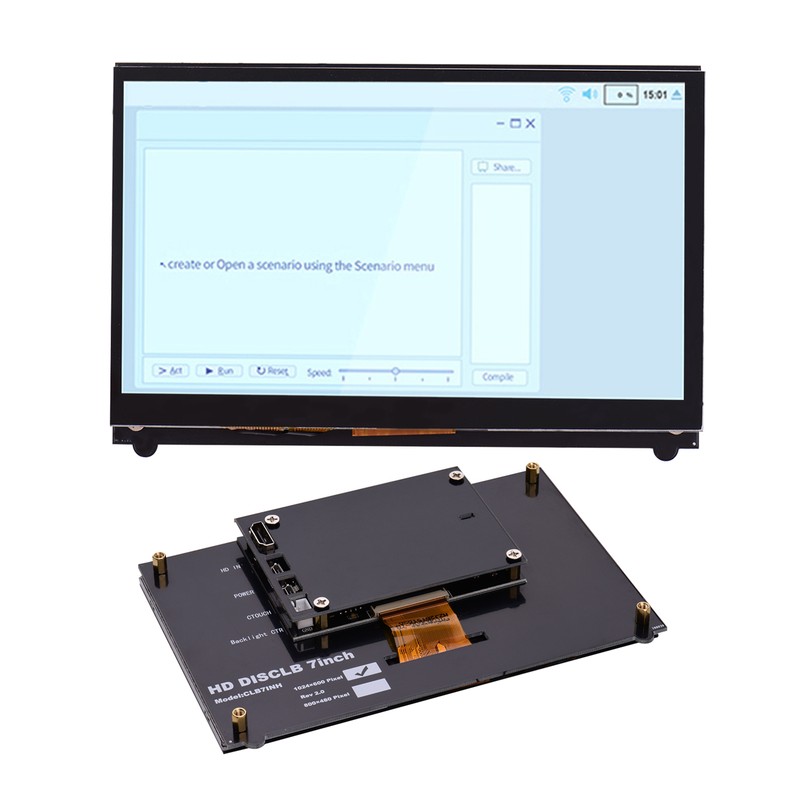 7 Inch HD IPS Capacitive Touchscreen Display 1024*600 Resolution Small