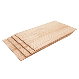 Barrington Hardwoods' 1/8" Thin Sawn Red Oak Hardwood for CNC, Crafts, Hobbies, and Woodworking (4, 1/8" x 6.5" x 12")