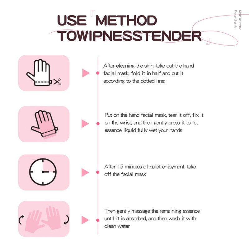 Handmaske 4 Paar Handpflege Handschuhe, Peeling-Handmasken Für Sehr Trockene Hände,