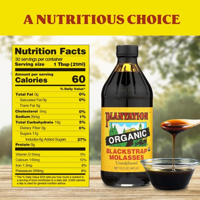 Plantation Blackstrap Molasses ORGANIC 15 oz Buy More Save More