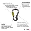 Ocun Condor HMS Twist Carabiner, Green