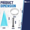 17pcs Cannoli Tubes Molds Kit, Non-stick Stainless Steel 12pcs Diagonal