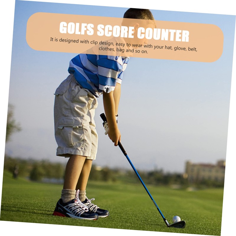 Outanaya Portable Golf Score Counter Hat Clip Durable Scoring Device