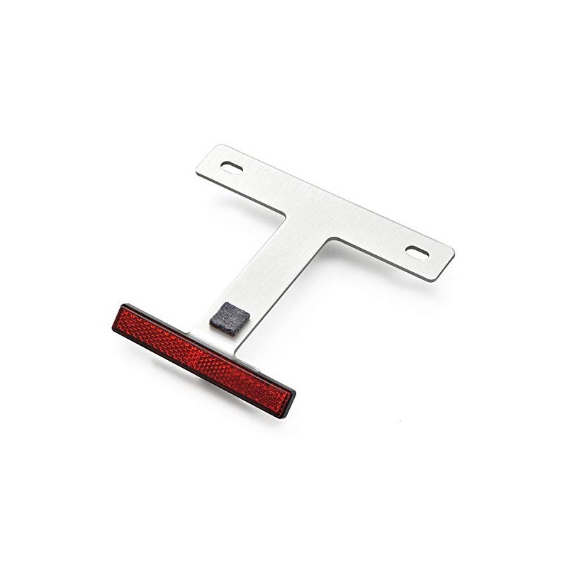 Daytona 63250 Motorcycle Reflector, 45° Angle, Aluminum, Slim Reflector, Clear