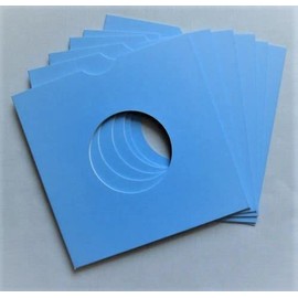 50 x 7" Blue Record Vinyl Card Sleeves (Blue)