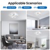 Dorlink Ceiling Lights, Silver Flower Ceiling Light 30W, Creative Flower