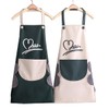 2 Pack Kitchen Cooking Aprons, Waterproof and Oil-Proof Wipe-able Hand