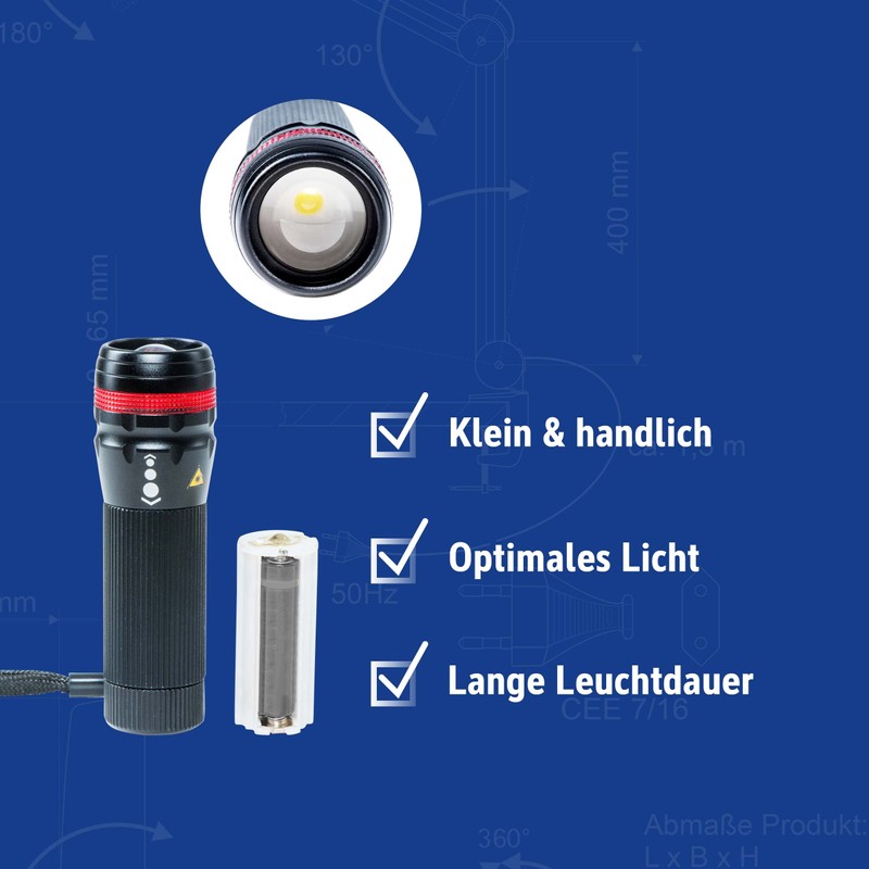 Maul MAULeos LED Torch - Outdoor LED Torch for Jacket