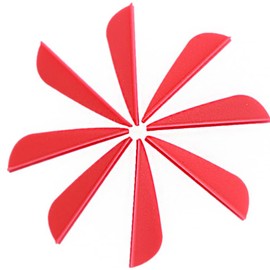 CENPEK 60Pcs Arrow Feather 3 Inches DIY Arrow Fletching Feather Accessory Red